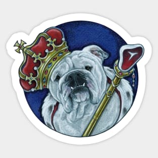 King Bulldog Sticker